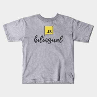 Bilingual - I Speak JavaScript Kids T-Shirt